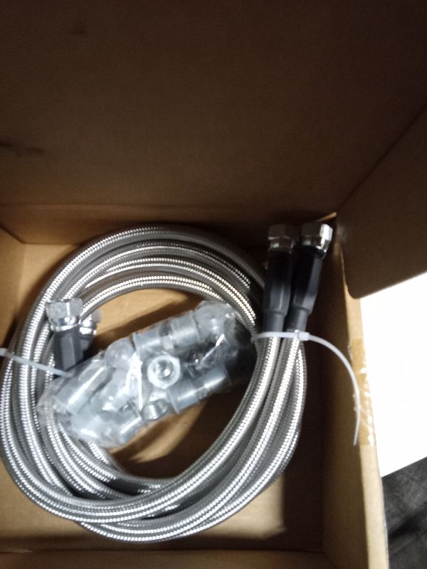 Photo 1 of 6AN 70" Transmission Fluid Oil Cooler Hose Line kit for GM Chevy Transmission 4L80E TH350 TH400 4L60E 700R4 200-4R TR6060 Ford AOD 4R100 4R70W and C5 Stainless Steel Braided PTFE Hose