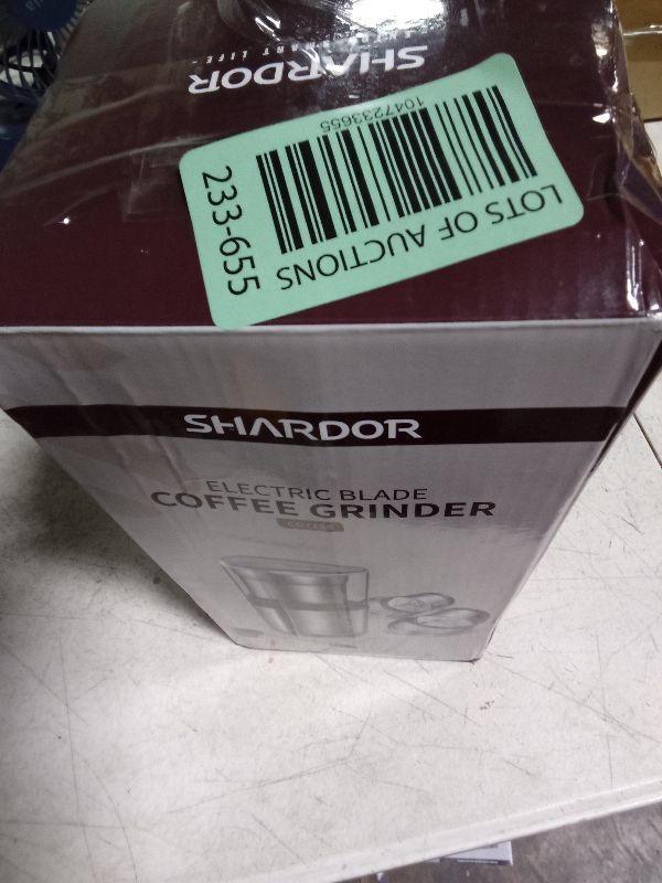 Photo 1 of SHARDOR Coffee Grinder Electric Herb/Wet Grinder for Spices and Seeds with 2 Removable Stainless Steel Bowls, Silver