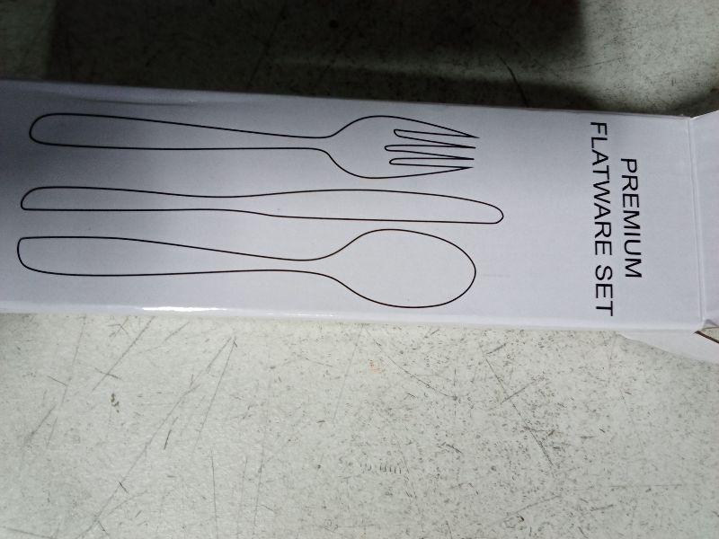 Photo 1 of 20 Pcs Black Silverware Set, Food-Grade Stainless Steel Flatware Set for 4, Square Cutlery Set, Mirror Polished Tableware Eating Utensils Set for Kitchen, Include Knife Fork Spoon Set,Dishwasher Safe