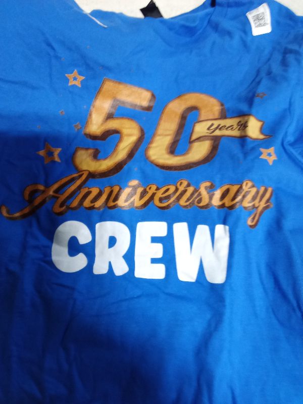 Photo 1 of 50th Anniversary 50 years of Marriage Golden Wedding Crew T-Shirtsize M
