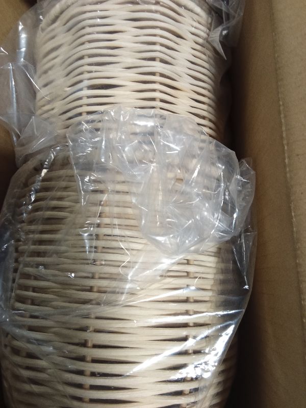 Photo 1 of 3PACK Coastal dome Rattan Shades,Set of 3 Rattan pendant light shades,Replacement Boho hanging lamps shade,Woven Lampshade for Floor Lamps, Pendant Light, Chandelier, Wall Sconces Light Fixture