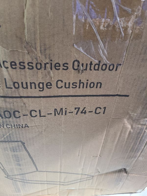 Photo 1 of AAAAAcessories Outdoor Chaise Lounge Cushions, Waterproof, Fade-Resistant Patio Furniture Replacement Cushions, 74" x 23" x 3", Beige
