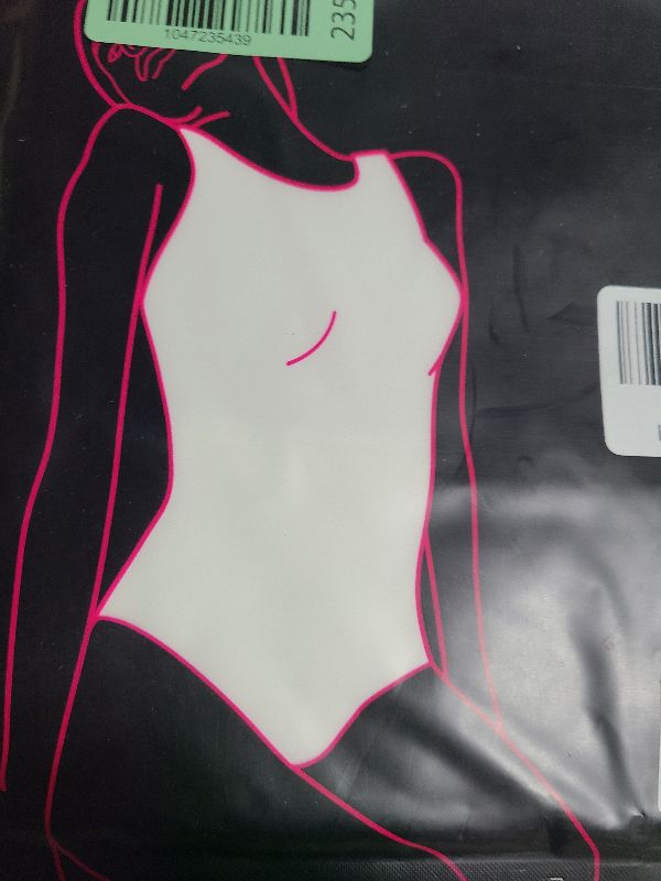 Photo 1 of PUMIEY Bodysuit for women Square Neck Sleeveless Body Suit, Splashed White Large