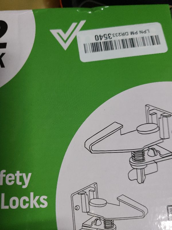 Photo 1 of 12 Pack Cabinet Locks Child Safety Latches - Vmaisi Baby Proofing Cabinets Drawer Lock with Adhesive Easy Installation - No Drilling or Extra Screws (White)