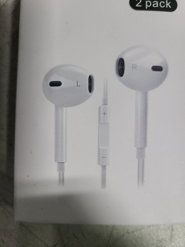 Photo 1 of 2 Pack-USB C Headphones for iPhone 15 Earbuds USB C Wired Earphones with Mic & Remote Control Noise Cancelling for iPhone 16 pro, iPad Pro, Galaxy S23/S22/S21/S20/Ultra Note 10/20, Pixel 7/6/6a/5/4