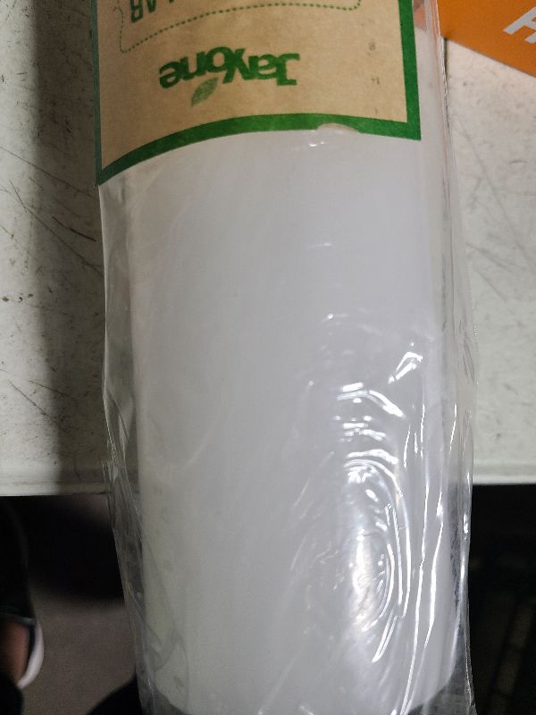 Photo 1 of 3x12 White Pillar Candle Unscented Home Decor Candle (D:7.5 cm H:31 cm)