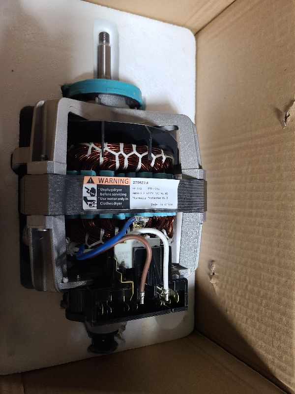 Photo 1 of 0EM 279827 Dryer Drive Motor with Pulley (Upgraded Blower Shaft Length) by puxyblue - Compatible with MayTag Kitchenaid Kenmore Whirlpool Dryer Motor Replaces AP3094245, EAP334304, PS334304,W10194250