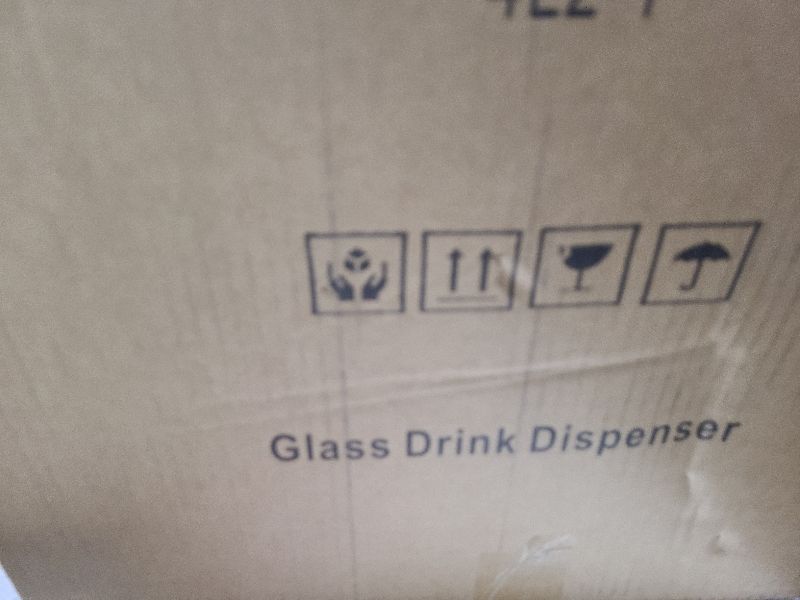 Photo 1 of 1 Gallon Glass Drink Dispensers For Parties 2PACK.Beverage Dispenser,Glass Drink Dispenser With Stand And Stainless Steel Spigot 100% Leakproof.Lemonade Dispenser With Ice Cylinder.Laundry Detergent