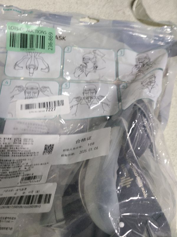 Photo 1 of CPAP Masks, Universal CPAP Full Face Mask Reuse Replacement Set for F20, Full Face Nasal CPAP Mask with Headgear, Elbow/Swivel and Cushion, Suitable for Various Models of CPAP Machines (M)