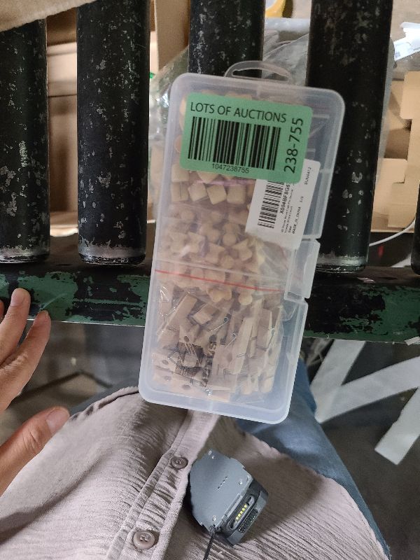 Photo 1 of 230 Pieces Wood Push Pin Decorative Thumb Tacks Wooden Head Pin Wood Map Tacks Decorative for Cork Boards Bulletin Craft Projects (Mixed Color)