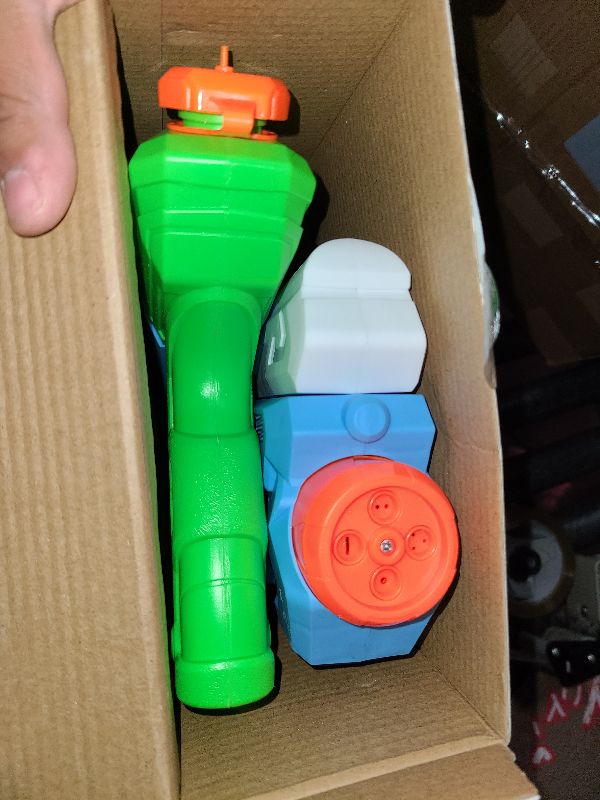 Photo 1 of 2 Pcs Water  for Kids, Super Squirt Guns Water Soaker Blaster - 4 Shooting Modes Switch - 26 Ft Long Shooting Range - Quick Refill - Summer Water Toys Gun for Boys Girls Adults Outdoor Pool/Garden