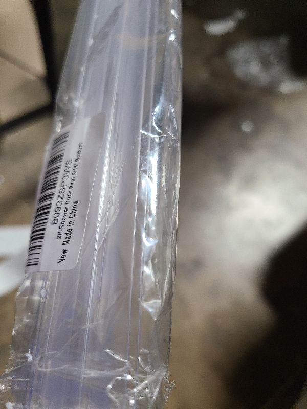 Photo 1 of 2-Pack Butecare Frameless Shower Door Bottom Seal for Glass Doors – Stop Shower Leaks and Create a Water Barrier (5/16” x 39”)