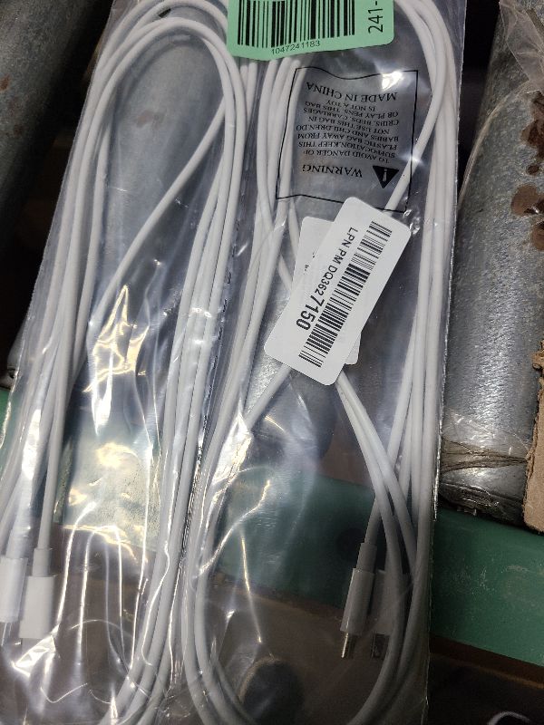 Photo 1 of 100W USB C to USB C Cable 2-Pack 10ft, Upgraded Fast Charging USB Type C to Type C Cable, USB-C Cord Phone Charger Compatible with iPhone 16/15/Samsung/Android/Phone/Pad/Macbook/Pro/Plus/Max etc.