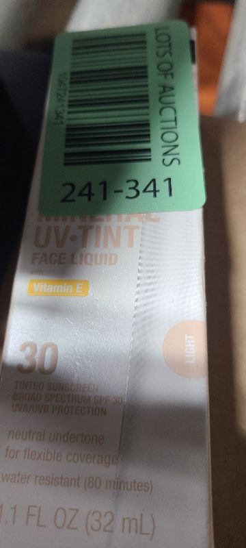 Photo 1 of Neutrogena Purescreen+ Tinted Sunscreen for Face with SPF 30, Broad Spectrum Mineral Sunscreen with Zinc Oxide and Vitamin E, Water Resistant, Fragrance Free, Light, 1.1 fl oz