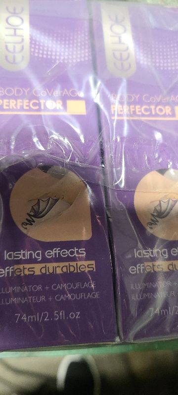 Photo 1 of 2pcs All Over Complexion Perfector,Waterproof Body Makeup,Body Coverage Perfector,Waterproof Leg,Body Makeup?Tattoo Cover Up Makeup,Long Last Body Foundation