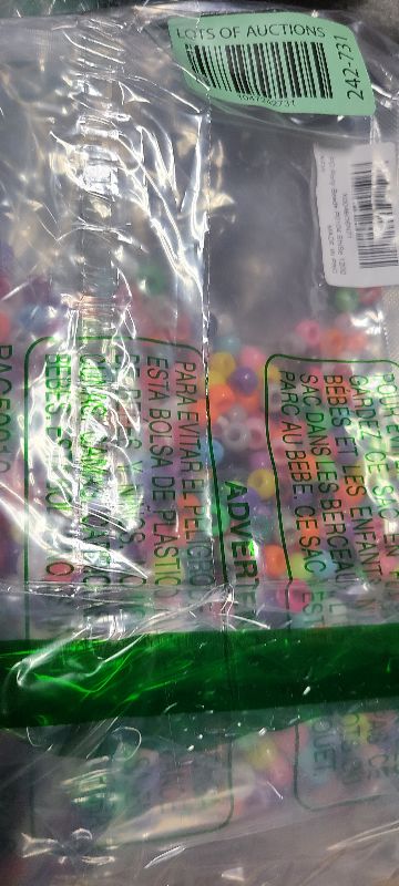 Photo 1 of 1200+pcs Pony Beads 9mm Kandi Beads for Bracelets, Hair Beads for Braids Plastic Colorful Beads Bulk Acrylic Assorted Beads for Crafts Keychains Jewelry Friendship Bracelet Kit 1