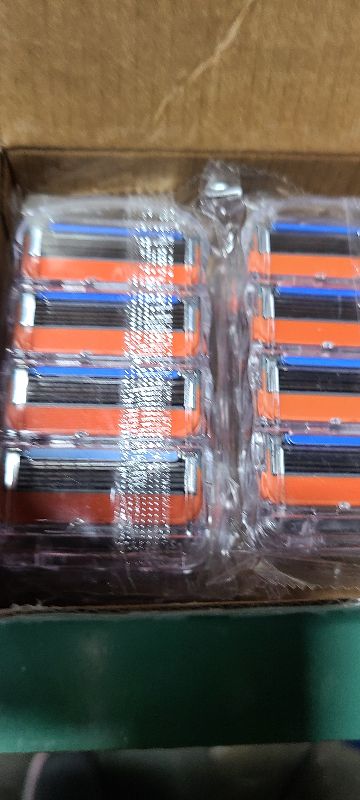 Photo 1 of 16 Count Razor Blade Shaving Razor Blade Refills for Fusion 5, Orange New Version