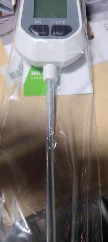 Photo 1 of 4-in-1 Soil Moisture Meter Digital Plant Temperature/Soil Moisture/PH Meter/Sunlight Intensity Backlight LCD Display Soil Test Meter for Gardening, Farming and Outdoor Plants