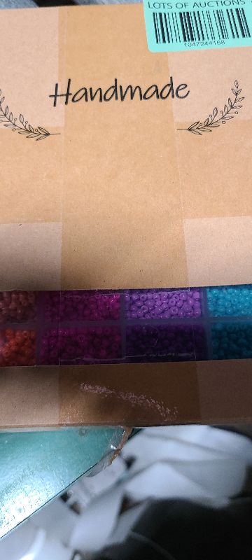 Photo 1 of 3mm Glass Seed Beads for Bracelet Jewelry Making 24 Colors Bracelet Making Kit for Girls Adults DIY Friendship Bracelets Kits with Letter Beads