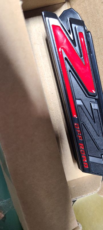 Photo 1 of 1 Grille Z71 Off Road Front Emblem 3D Badge Compatible with 2019-2025 Silverado Tahoe Suburban RST 1500 HD 2500 HD 3500HD 84384428 Offroad (Black Red)