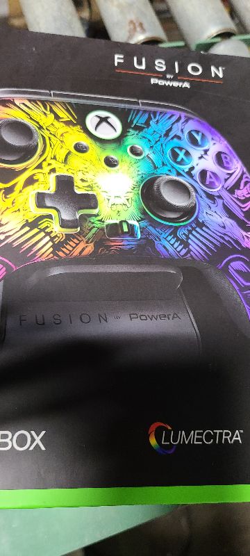 Photo 1 of PowerA FUSION Pro Wireless Controller for Xbox Series X|S with Lumectra, gamepad, wired video game controller, gaming controller, Officially Licensed for Xbox Series X|S and works on Xbox One and Windows 10/11