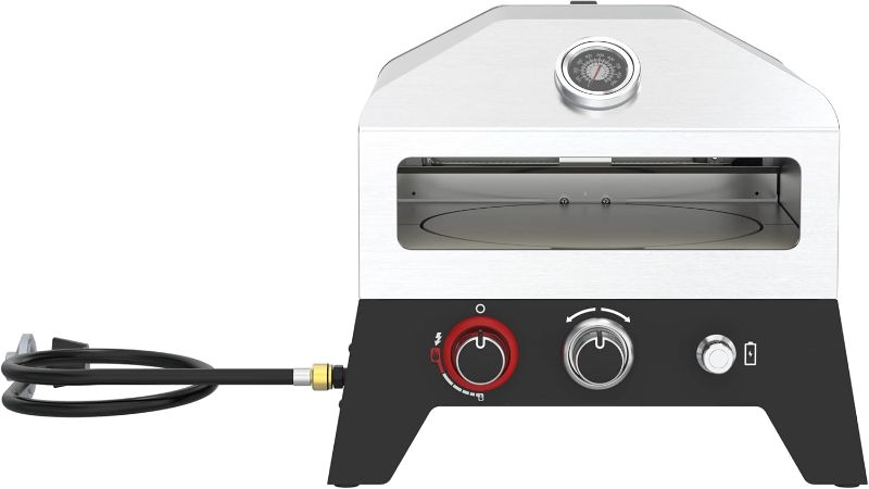 Photo 1 of Nexgrill 12 in. Outdoor Gas Pizza Oven Portable Propane Pizza Grilling Stove Easy Rotation System Outdoor Kitchen 15000BTUs 182 sq. in. cooking space Rear Access Smoker Box Portable 8200084B MSRP $146.73