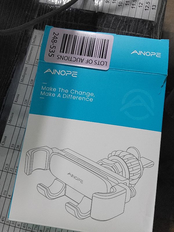 Photo 1 of AINOPE Car Phone Holder Mount Vent 2025 Gravity Air Vent Phone Holders for Your Car for iPhone 16 Pro Max with Vent Clip Hand Free Cell Phone Car Mount Holder for iPhone 15 Plus Samsung Silver