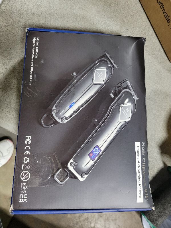 Photo 1 of GLAKER Hair Trimmer for Men - Professional Clippers and Trimmers Set, Cordless Clippers for Hair Cutting, Rechargeable Barber Kit with T Blade Liner and Complete Guards Set for Men's Grooming