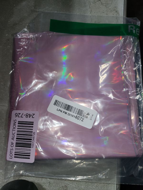 Photo 1 of 3 Pack Iridescent Light Pink Tablecloth for Parties, Pastel Pink Holographic Plastic Table Cover, Disposable Laser Baby Pink Table Cloth for Birthday Wedding Baby Shower Party Decorations, 54x108 Inch