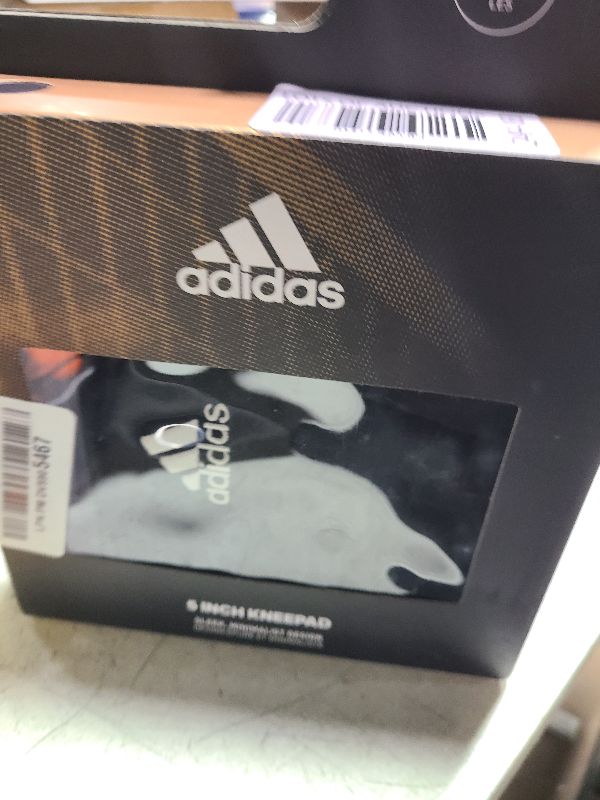 Photo 1 of adidas Unisex-Adult Sleek 5 Inch Knee Pad, Black/White, Medium