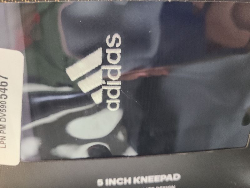 Photo 1 of adidas Unisex-Adult Sleek 5 Inch Knee Pad, Black/White, Medium