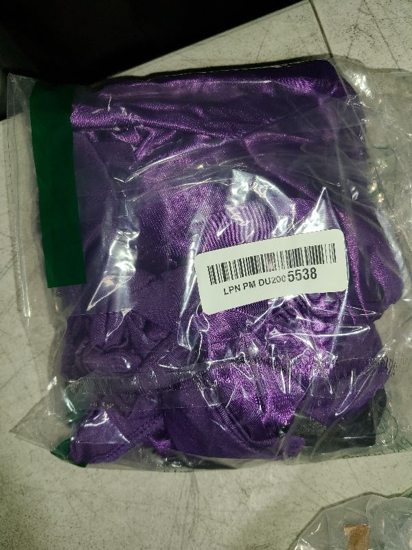 Photo 1 of 2Pcs Silk Bonnet for Sleeping, Satin Hair Bonnets, Soft Elastic Band Silk Sleep Cap, Hair Wrap for Women(Black Purple)