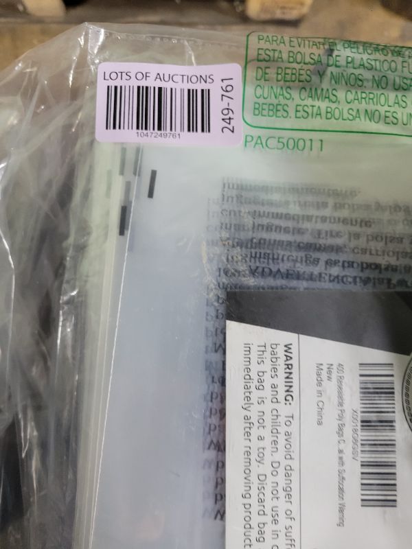 Photo 1 of CELLO Bags with Suffocation Warning 6x9", 8x10", 9x12", 11x14" - Combo Pack of 400 (100 each size) - Clear Bags by Retail Supply Co - Resealable