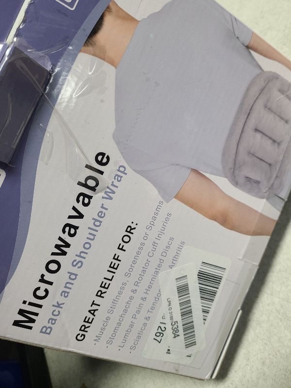 Photo 1 of SuzziPad Microwave Heating Pad for Lower Back, Microwavable Heat Pads for Abdominal, Stomachache, Lumbar, Neck, and Shoulder Discomfort, Moist Therapy Wrap for Waist, Warm and Cold Compress