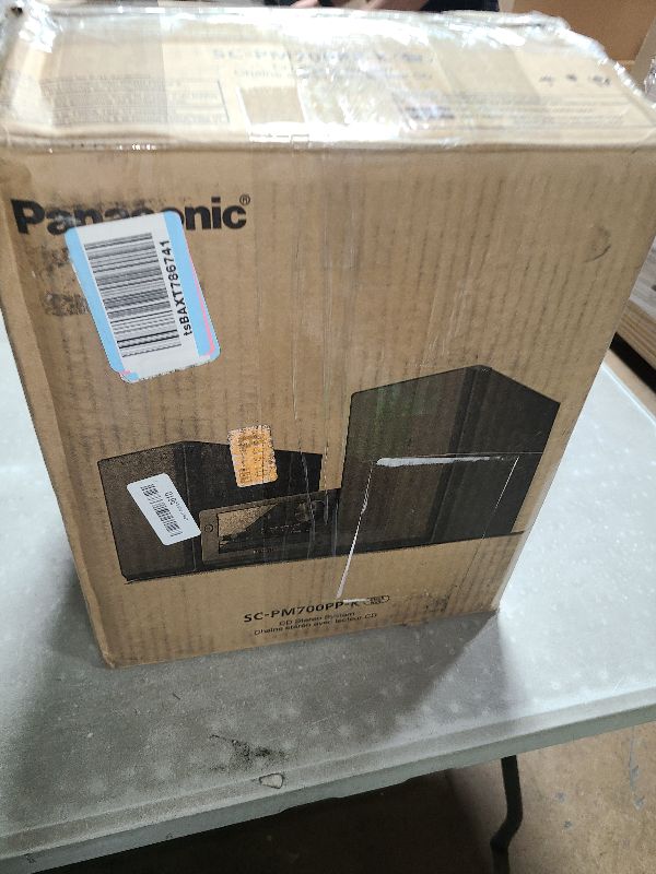 Photo 1 of Panasonic Compact Stereo System with CD Player, Bluetooth, FM Radio and USB with Bass and Treble Control, 80W Stereo System for Home with Remote Control - SC-PM700PP-K (Black)