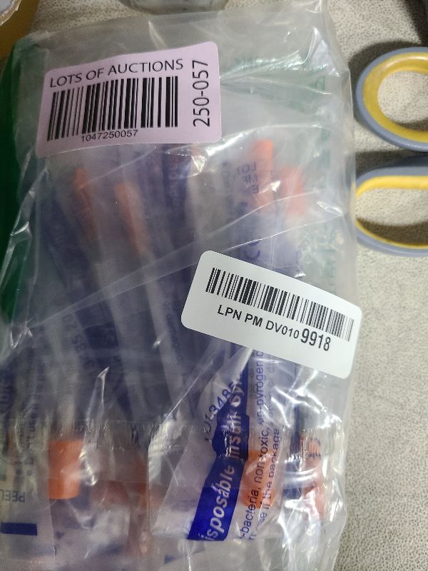 Photo 1 of 1ml Syringe with 30Ga 1/2in Needle, Individually Wrapped, Pack of 20
