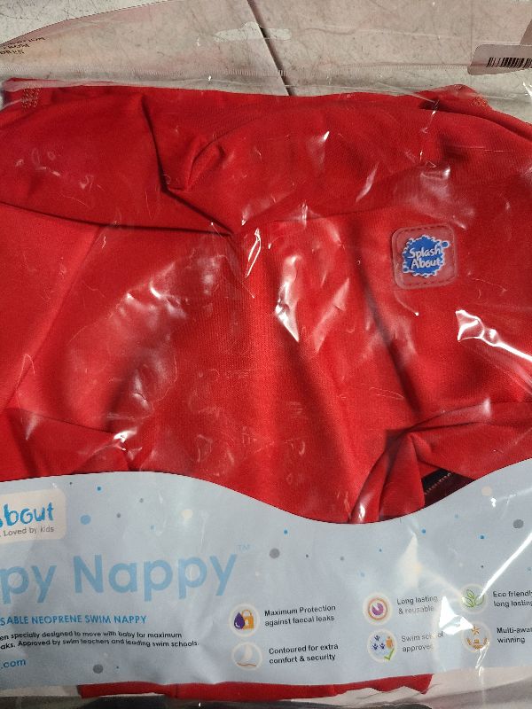 Photo 1 of Splash About Happy Nappy Reusable Swim Diaper, Red, 4-5 Years