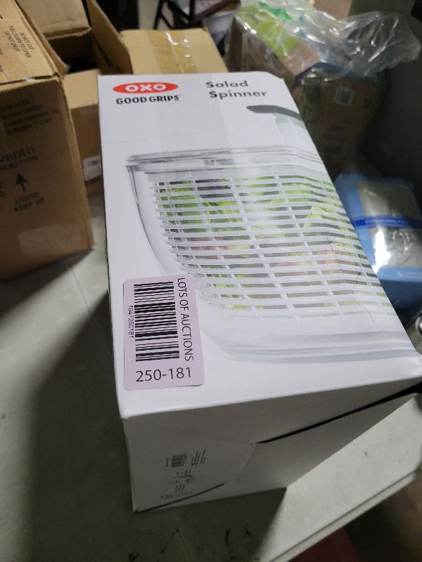 Photo 1 of OXO Good Grips Large Salad Spinner - 6.22 Qt., White