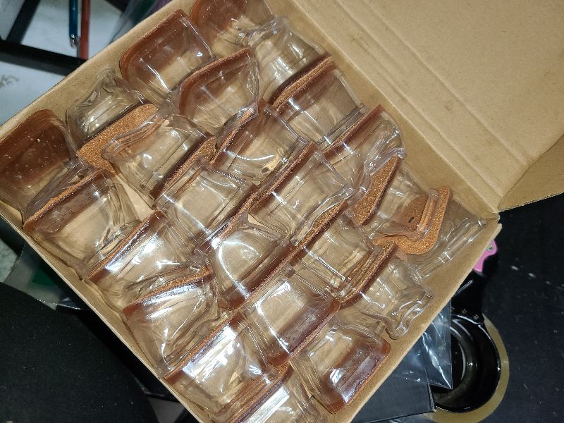 Photo 1 of 24 Pcs Chair Leg Floor Protectors for Hardwood Floors Square Silicone Covers to Protect Wood Tile Floors Felt Pads Furniture Leg Caps Non-Slip Reduce Noise (Fit:1-5/8" to 2")