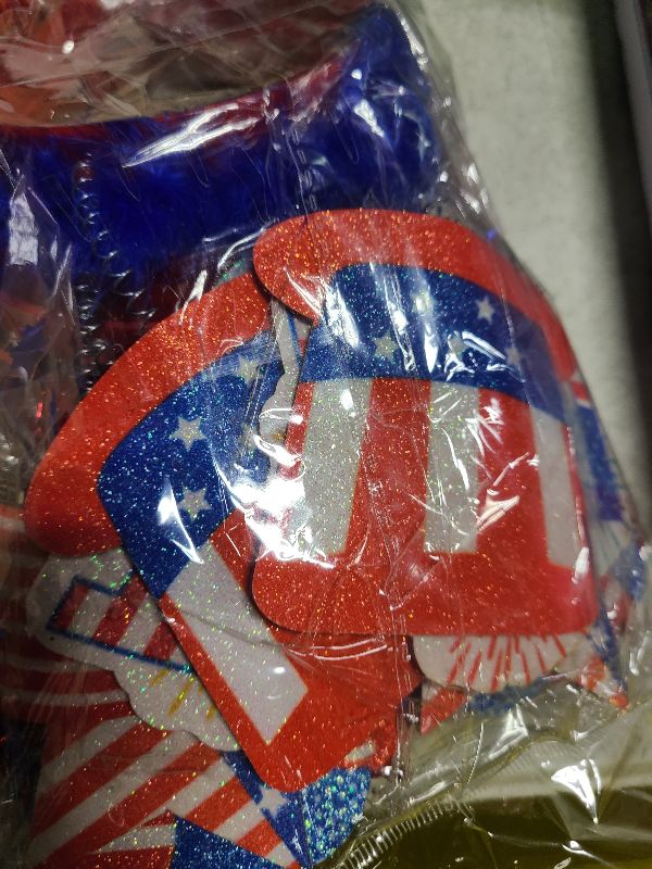 Photo 1 of Moon Boat 12PCS Patriotic Head Boppers Headband - Star Uncle Sam Hat Balloons- Fourth 4th of July Party Accessories Favors Decorations