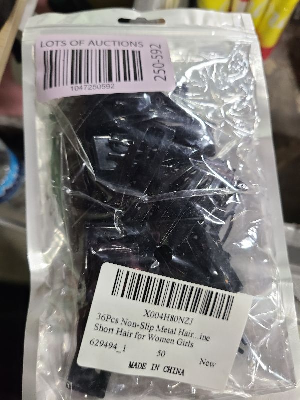 Photo 1 of 36Pcs Non-Slip Metal Hair Clips and Barrettes Black Double Grip for Thick Fine Short Hair for Women Girls