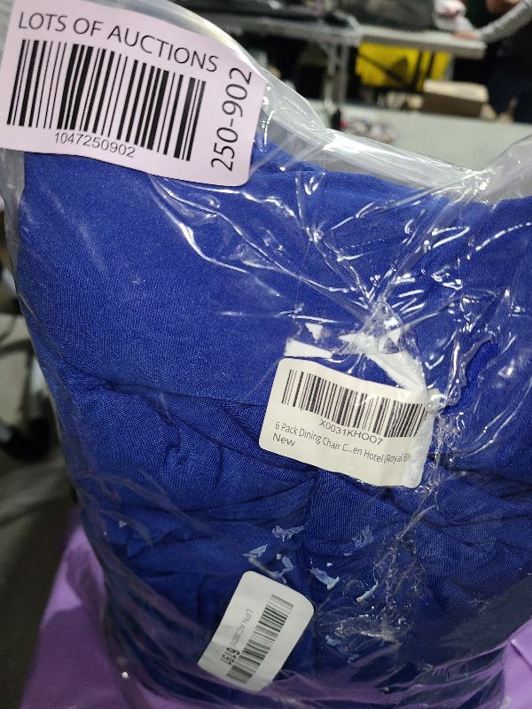 Photo 1 of 6 Pack Dining Chair Covers, Stretch Spandex Removable Washable Protector Chair Slipcovers for Dining Room Kitchen Hotel (Royal Blue)