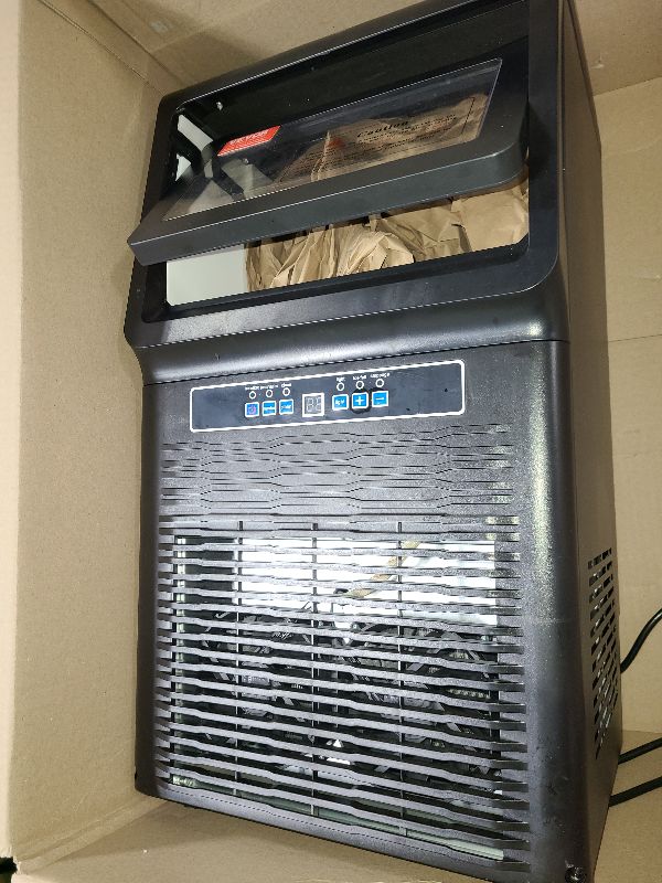 Photo 1 of VEVOR Commercial Ice Maker Machine, 70lbs/24H Ice Maker Machine, 36 Ice Cubes in 12-15 Minutes, Freestanding Under Counter Ice Machine with 12lbs Storage Capacity for Home Bar Office Restaurant