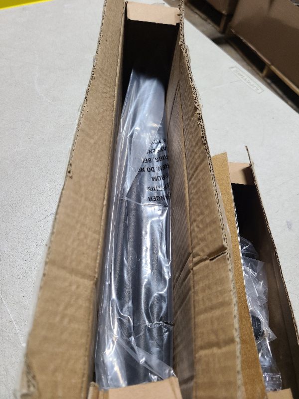 Photo 1 of 2 Pack Industrial Curtain Rods for Windows 48 to 84 Inches, Blackout Wrap Around Curtain Rod, for Indoor and Outdoor, 5/8 Inch Diameter, 35 to 75 Inches, Black