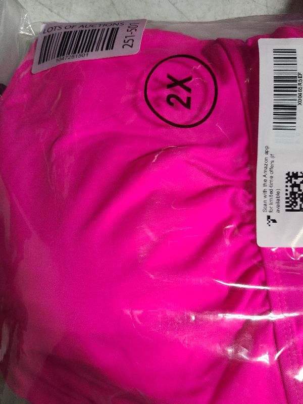Photo 1 of Aleumdr Women Plus Size Tankini Swimsuit Skirted Bathing Suit Tummy Control 2 Piece Swimdress 2024 Swim Suits Modest Swimwear Pink XX-Large