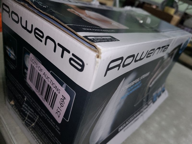 Photo 1 of Rowenta Iron Steamer for Clothes, Stainless Steel Soleplate, Iron with Retractable Cord, Black, DW2459