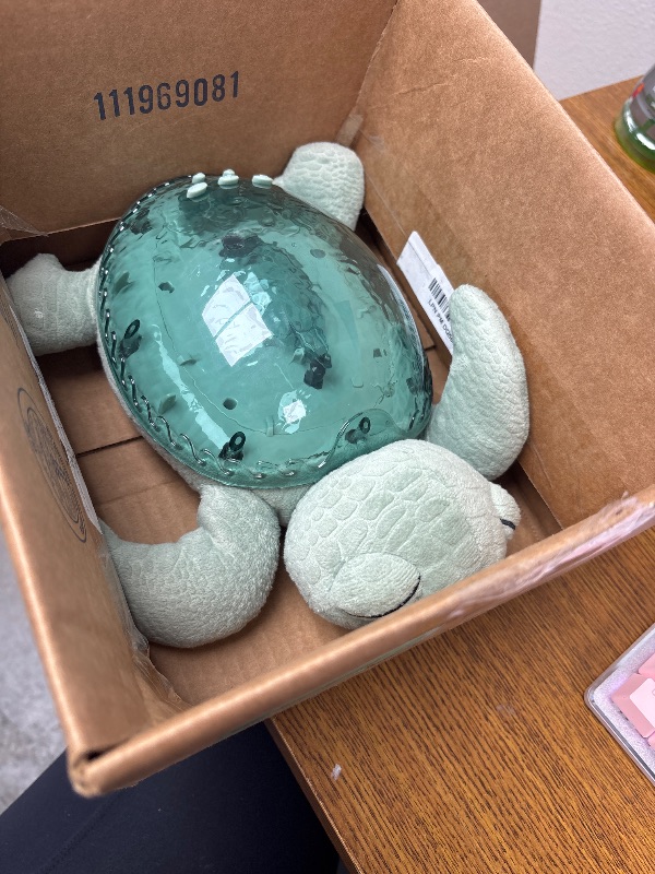 Photo 1 of Cloud b Ocean Projector Nightlight with 2 White Noises and 2 Soothing Sounds | Adjustable Settings and Auto-Shutoff | Cry Sensor | Recycled Fabric | Tranquil Turtle - Green (Rechargeable)