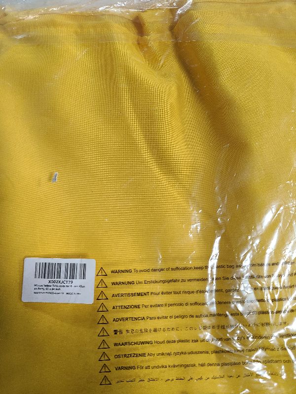 Photo 1 of Hiasan Yellow Tablecloth for Rectangle Tables - Waterproof and Spillproof Washable Fabric Table Cloth for Dining Room Kitchen Party, 60 x 84 Inch
