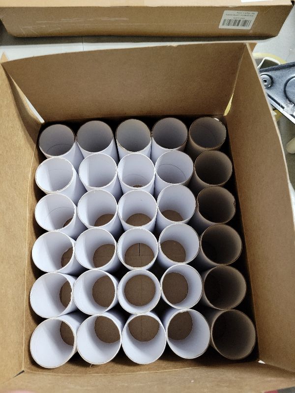 Photo 1 of 30 Pack Craft Rolls - Thick Cardboard Tubes for Crafts - Round Cardboard Tubes - Craft Tubes - Craft Round Tubes - Paper Tube for Arts & Crafts - 1.57 x 3.9 Inches - White