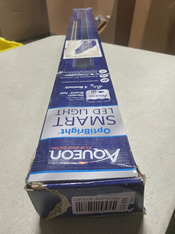 Photo 1 of Aqueon OptiBright Smart LED Light Fixture, Wi-Fi and Bluetooth Compatible, Adjustable, for Freshwater and Saltwater Aquariums, 48-54 inches